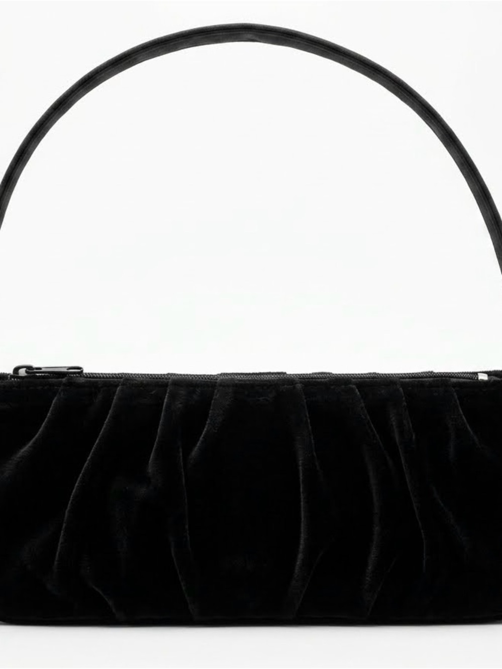 Valerie Stevens Velvet & Satin Handbag • Black • NWOT • Classic Evening Bag